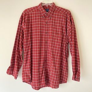 Structure Blue Original Outdoor Men’s Burgundy Flannel Shirt - XL - Pre-owned